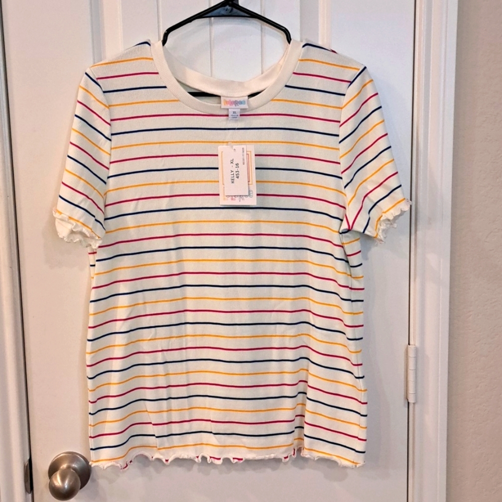 NWT LuLaRoe Kelly Short sleeve t-shirt Sz XL